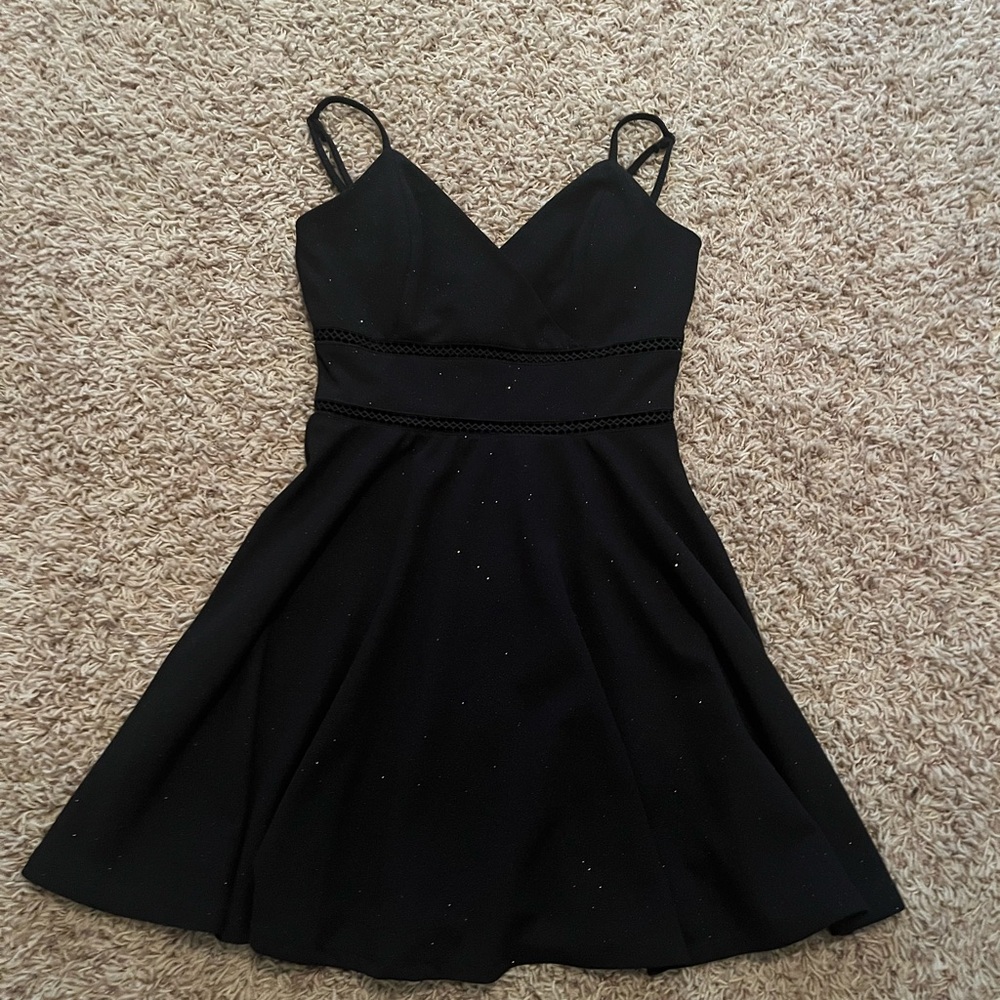 sparkly black francesca’s dress